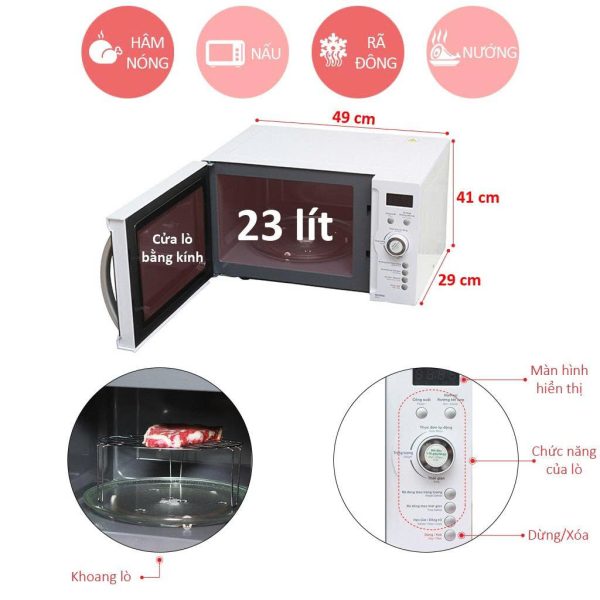 Lò vi sóng Sharp R-G371VN-W - Hình ảnh 2